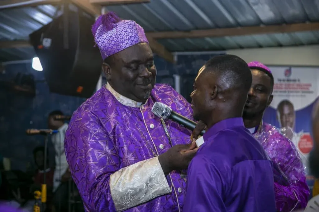 A presiding bishop of AICC ministering at a council gathering