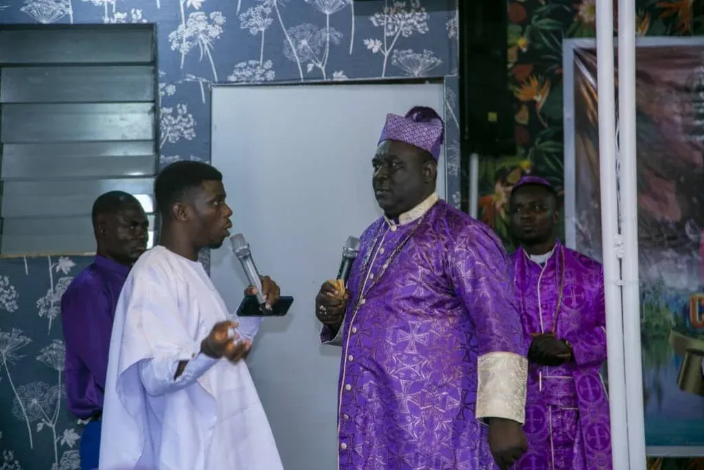 Clergy in fellowship at a council meeting